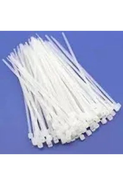 Generic SET 5 PUNGI COLIER PLASTIC 3.6*250 ALBE (500 BUC)