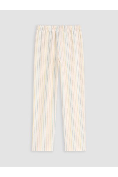 LC Waikiki YoungBeli Elastic-Waist Striped Women's Pajama Bottoms