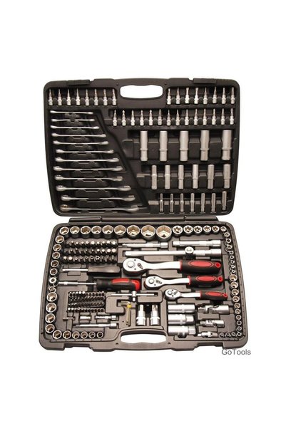 OEM Set de chei tubulare și chei fixe cu clichet și adaptor, 216 piese AN