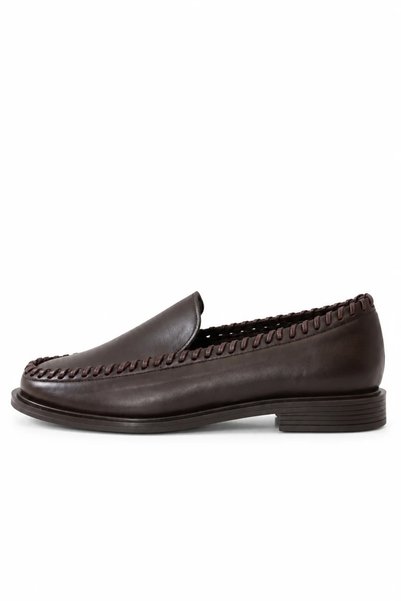 5in1Canpolat Brown-Piped Moccasins 35530
