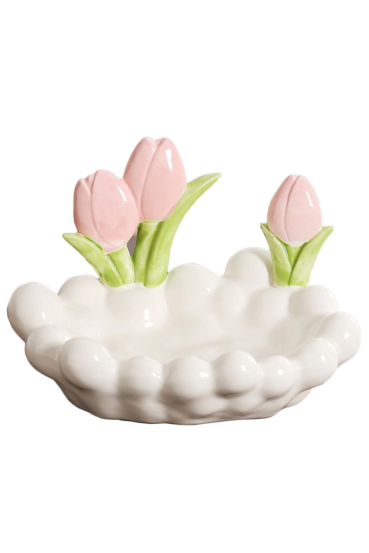 Tazweeq Cute Chubby Jewelry Dish Decorative Bowl, Ceramic Organizer Dish for ...