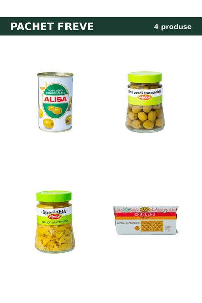 Fara brand Pachet aperitiv italian: măsline Alisa și D'Amico, anghinare D'Ami...