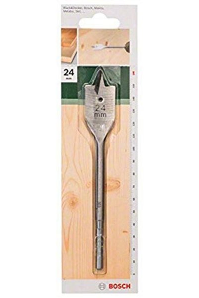 Boschen مثقاب خشب مسطح من بوش، طول إجمالي 165 مم (2609255258)، مصنوع من الفولاذ مع نقطة تمركز وH
