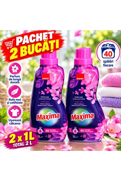 Sano Συσκευασία 2 τεμαχίων x Maxima Perfume Collection Μαλακτικό Υφασμάτων So...