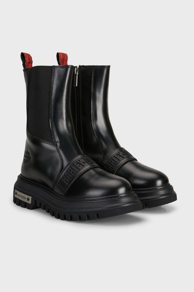 Harley Davidson Glenn Logolu Deri Bot Kadın BOT 021G100549 CTN