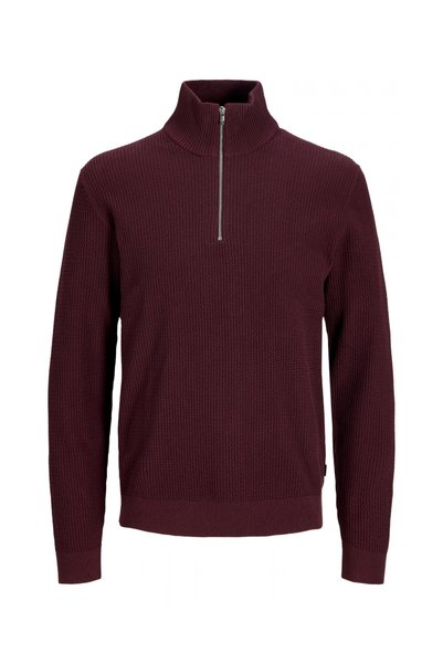 Jack & Jones Men's Pullover with Zipper at the Neck, Made from Organic Cotton...