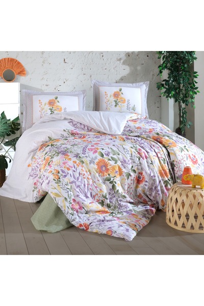 Ralex Double Cotton linen 100% cotton Ranforce 4 pieces extra large, Bed Shee...