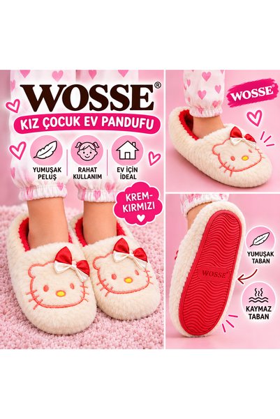 WOSSE KIZ ERKEK ÇOCUK PELUŞ PANDUFU