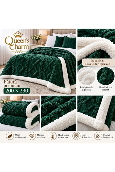 Queenscharm Γούνινη κουβέρτα