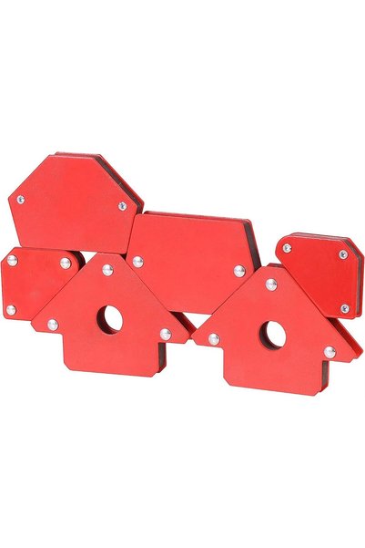 THE WHITE SHOP 6pcs Multi Angle magnetic welding holder clamps set with 2 pc ...