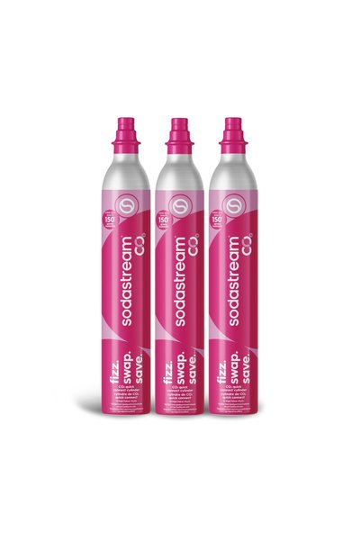 sodastream جهاز CQC 60L لتبادل غاز ثاني أكسيد الكربون، مجموعة من قطعتين، بطاق...