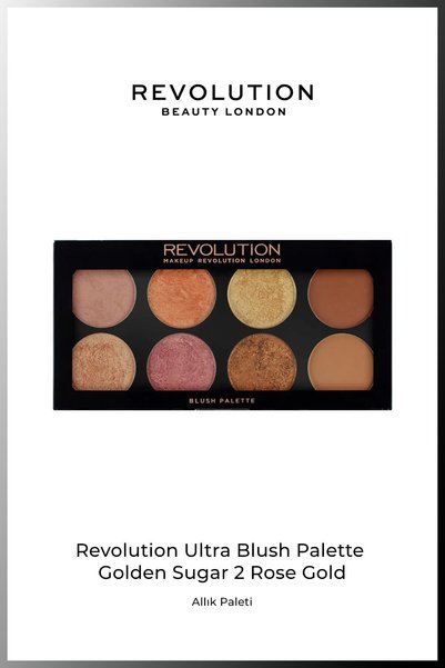 Revolution Ultra Blush Palette Golden Sugar 2 Rose Gold
