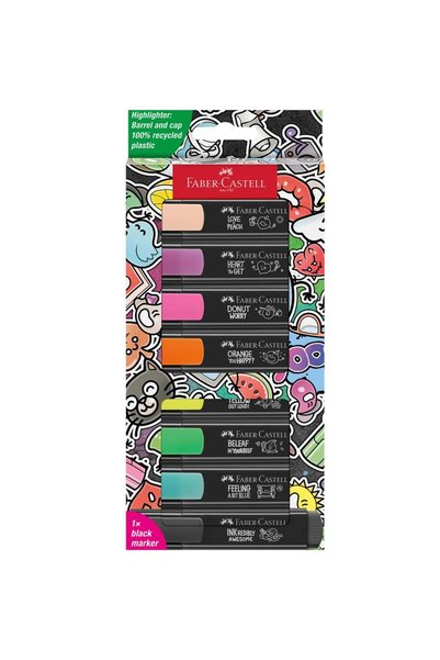 Faber Castell Faber-Castell Highlighter Pen Graffiti Textliner 8 Pack 46