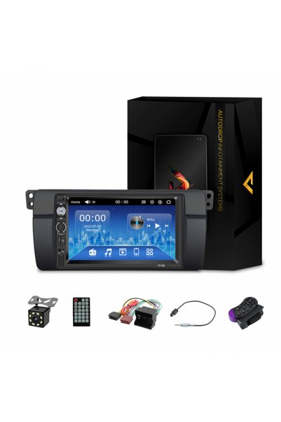 AutoDrop MP5 Player για BMW E46, WinCE, Bluetooth, USB, κάρτα SD, κάμερα οπισ...