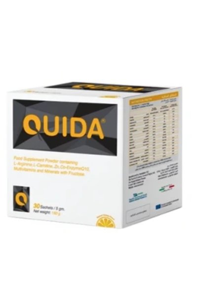 Vitamins مسحوق مكمل غذائي من كويدا، بنكهة البرتقال، 30 كيس.
