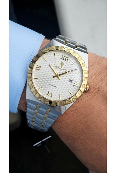 Raymond Rym-G612509Mz Men's Wristwatch - Stainless Steel - Exclusive Series Q...