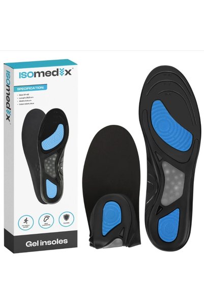Isomedix Set talpici, branțuri amortizante cu gel pentru pantofi, talonete, m...
