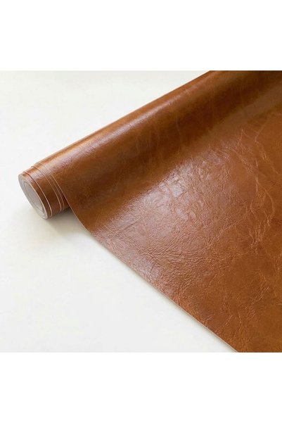 LUXER Folie Piele Ecologica Autoadeziva Neteda 100 x 137 cm, Maro Deschis, Fa...