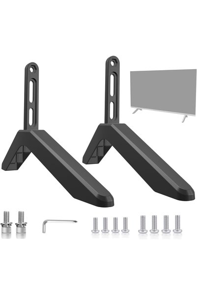 OSHIMA حامل تلفزيون عالمي، أرجل تلفزيون معدنية لشاشات LCD/LED/بلازما المسطحة ...