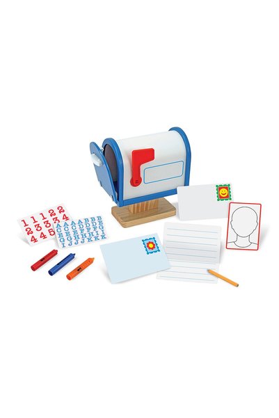 Melissa & Doug My Own Wooden Mailbox Activity Set and Educational Toy With Re...