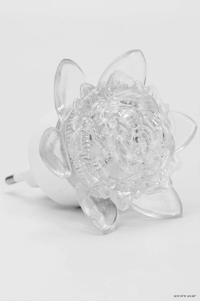ZERO LAND Spt-Gld Rose Night (233141) Lamp, Yellow.