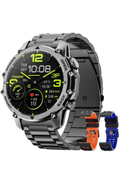Hwagol Military Smart Watch for Men, 1.52" HD Smart Watch with Led Flashlight...