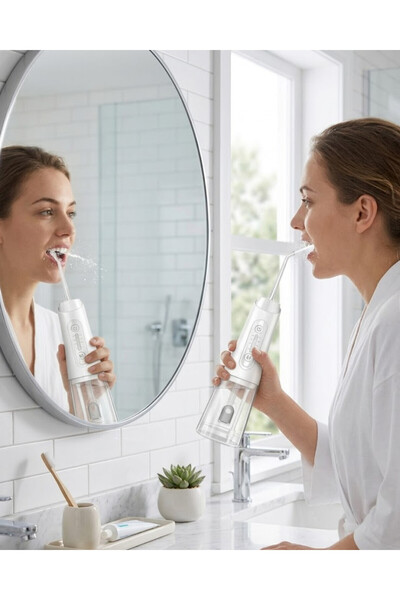 Efnaz style Kablosuz Ağız Duşu IPX7 Su Geçirmez 320 ml Hazneli Güçlü Su Basınçlı