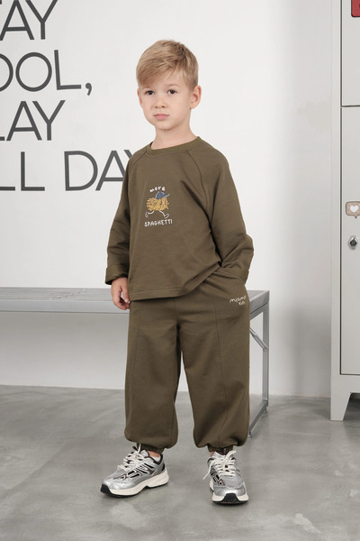 Mioma Kids Balloon Sweatpants Khaki