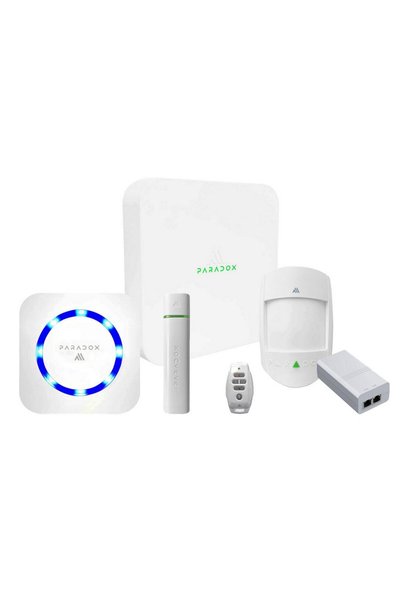 PARADOX Kit alarma wireless M1 de interior: centrala M25, senzor PMD3M, conta...