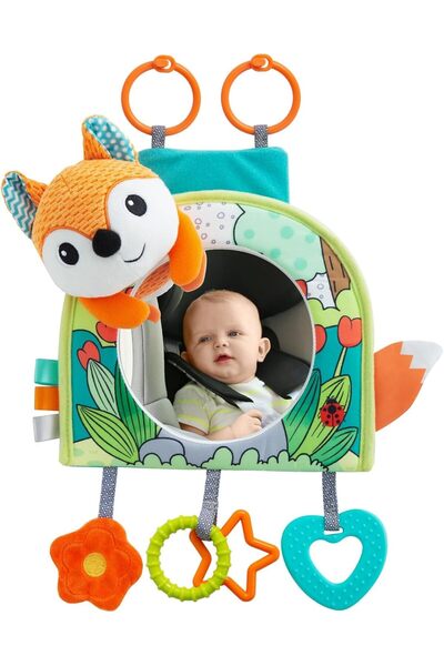 AQUAFALCON Car Seat Toy, Baby Car Mirror Toy for Rear Facing Travel Baby Acti...