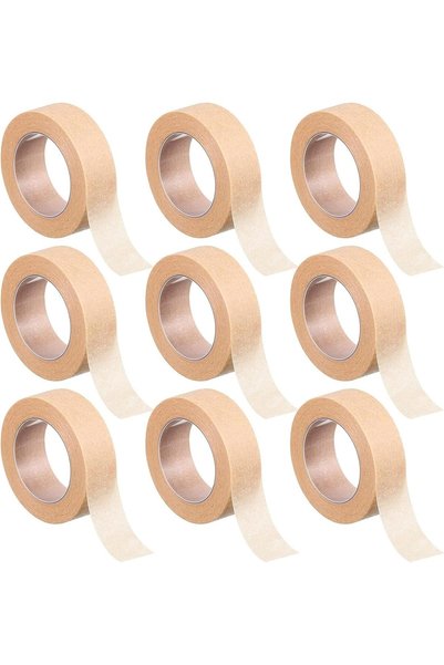 Tazweeq Skin Tape, 9 Rolls Beige Flexible & Breathable Self-Adhesive Gauze fo...