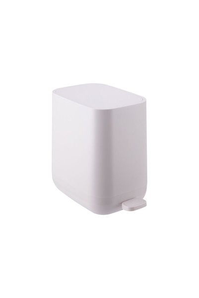 Relaxdays trash can, plastic, 7 liters, beige