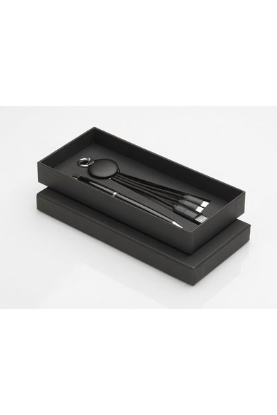 JOY CREATIVE Set cadou pix metalic si breloc cu cablu de incarcare 2 in 1 USB...