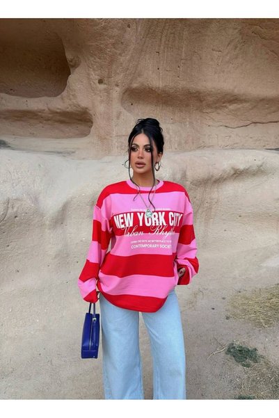 OZD Active Kadın NewYork City Yazılı Sweatshirt