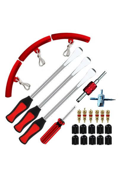 Generic Steel Tire Spoons Tool Set, 25 Pcs Motorcycle Professional Tire Chang...