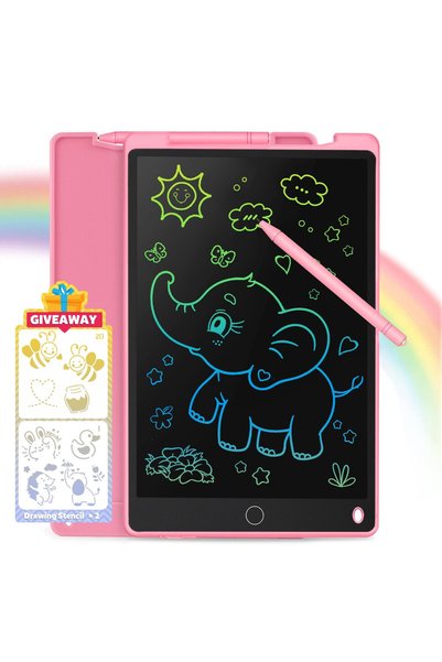 LaMito لوح كتابة LCD مقاس 12 بوصة للأطفال، ألعاب للبنات، لوحة رسم. لوح رسم مع...