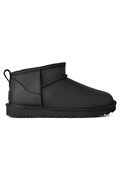 UGG Cizmă clasică ultra mini din piele neagră (de damă)