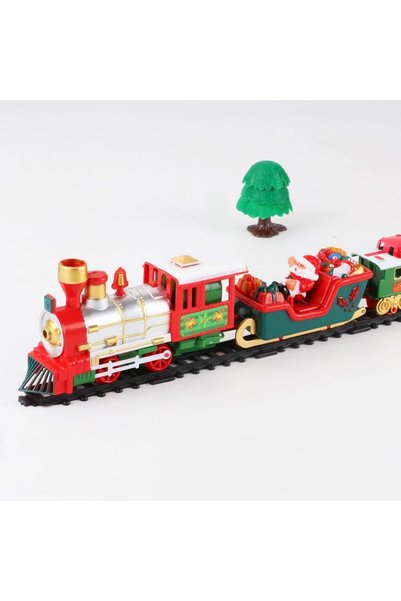 OEM Tren electric de Crăciun cu muzică - 22 buc