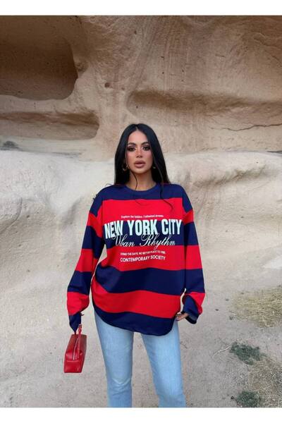 OZD Active Kadın NewYork City Yazılı Sweatshirt