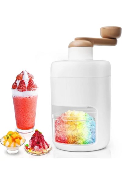 Generic Portable Manual Ice Crusher and Grater, Slushy Ice Cream Maker, Ice C...