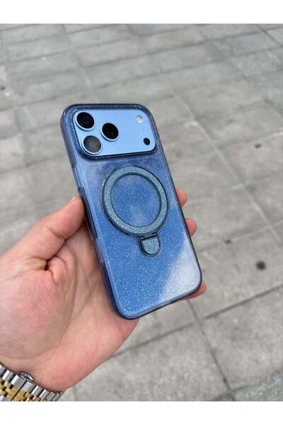 madamcase غطاء سيليكون متوافق مع هاتف Apple iPhone 14 Plus، باللون الأزرق، مع...