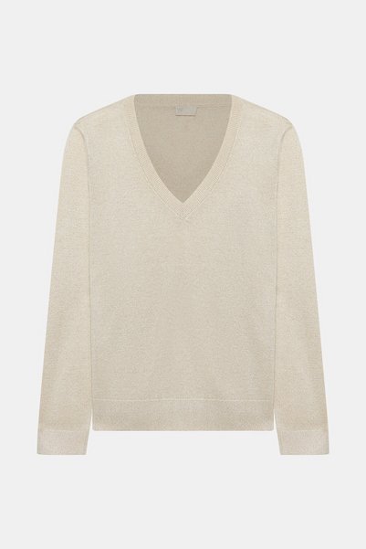 W Collection EKRU SİM DETAYLI TRİKO