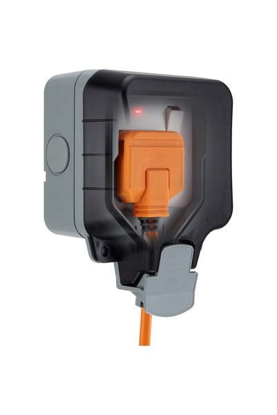 British General BG Electrical Outdoor Double Switched Power Wall Plug Socket,...