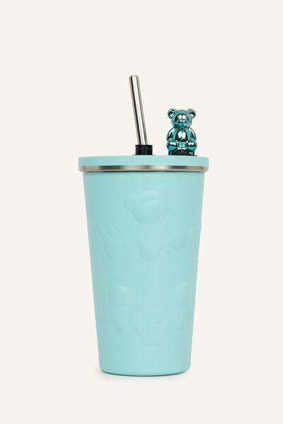 DeFacto Detailed Unisex Mug with a Pipette-Tipped Teddy Bear Design H8542Axns