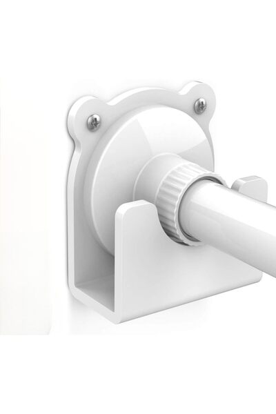 ELECDON 2 Pack Shower Curtain Rod Holder, Adhesive Wall Mount - قطعتان من حام...