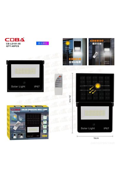 COBA Lampă solară CB-LD-181-56LED