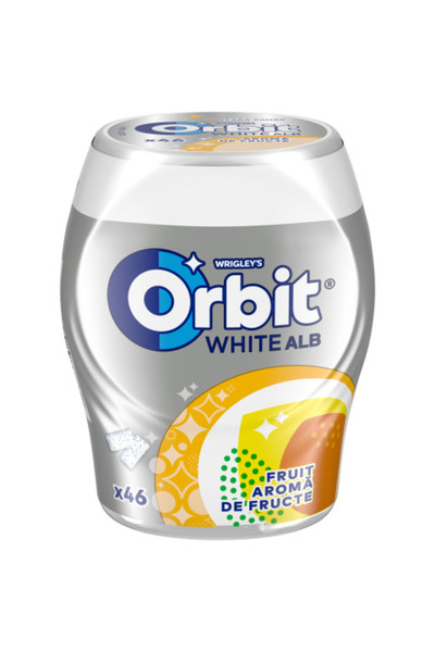 Orbit Guma de mestecat White Fruit, 2 x 64g