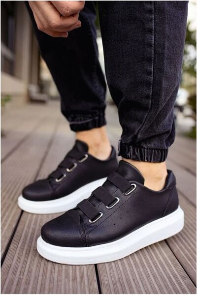 Nur store Çanta Men's Walking Lace-Up Casual Sports Shoes · Color: Black · Si...