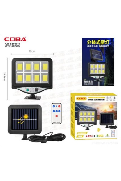 COBA Lampa solara CB-S8010-8COB