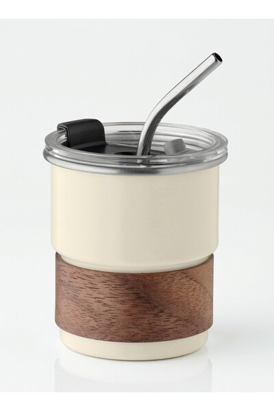 JOY CREATIVE travel mug, Stainless steel, 260 ml, Beige
